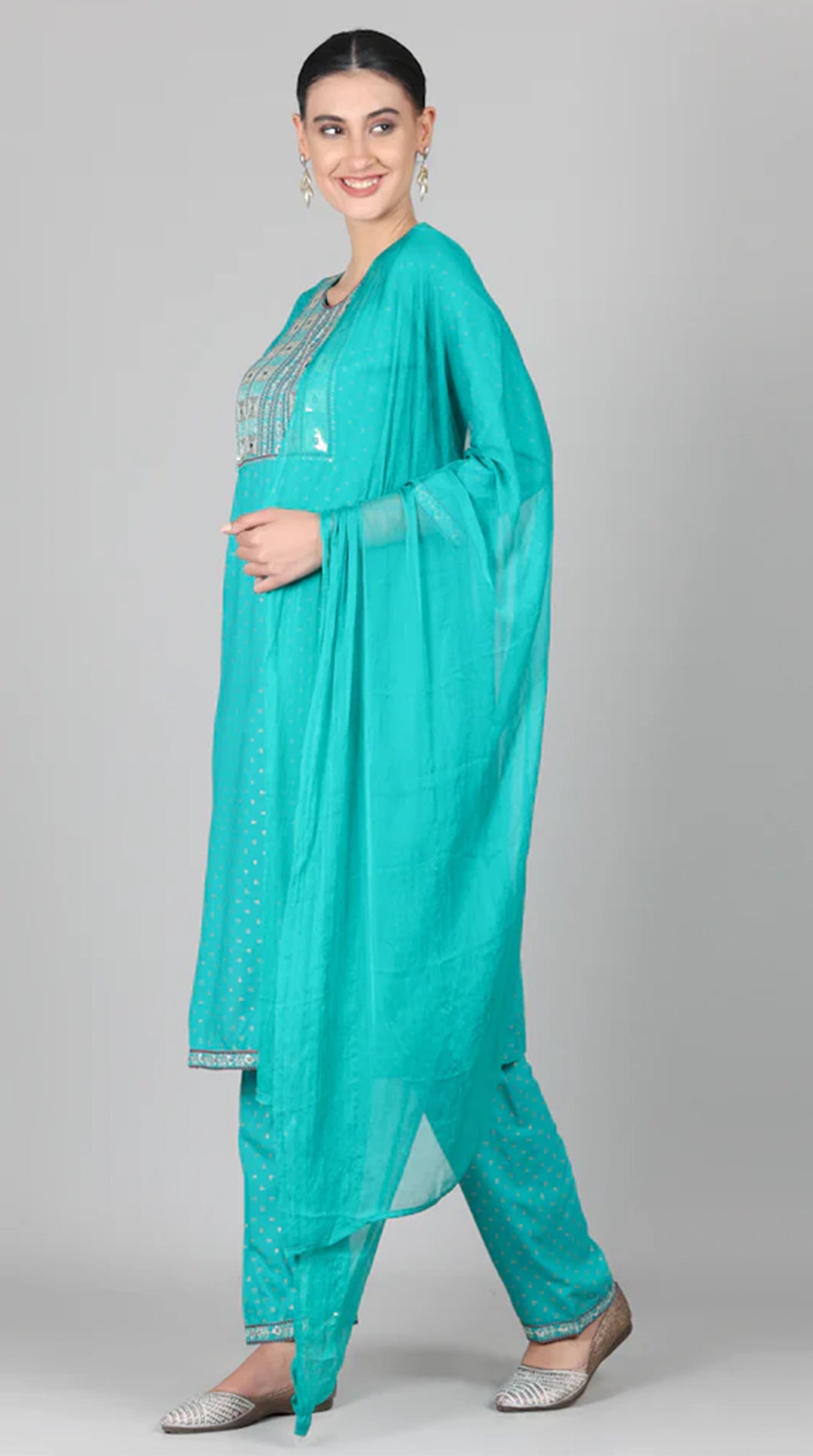 Rama Thread Embroidered Suit Set