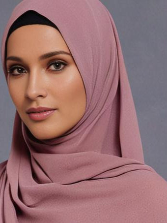 Rose Pink Georgette Soft scarf