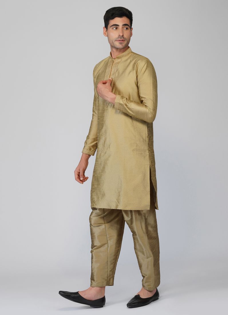 Buy Beige Brocade Kurta Salwar Set