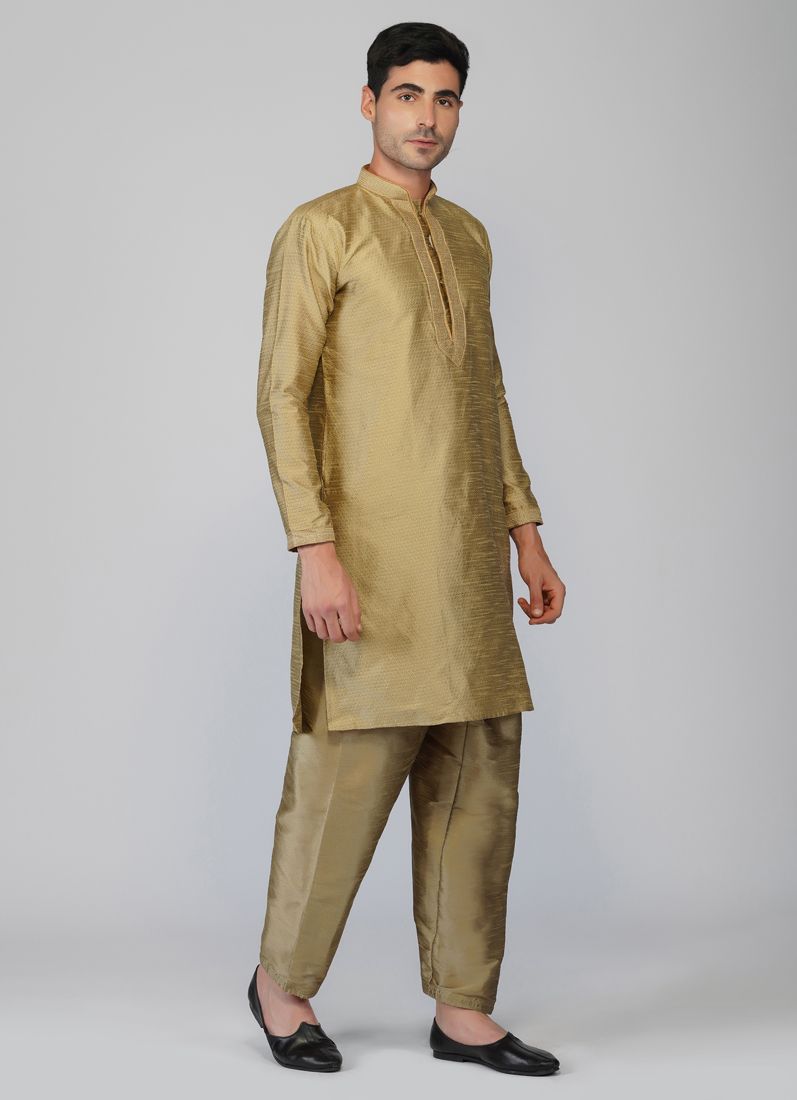Buy Beige Brocade Kurta Salwar Set