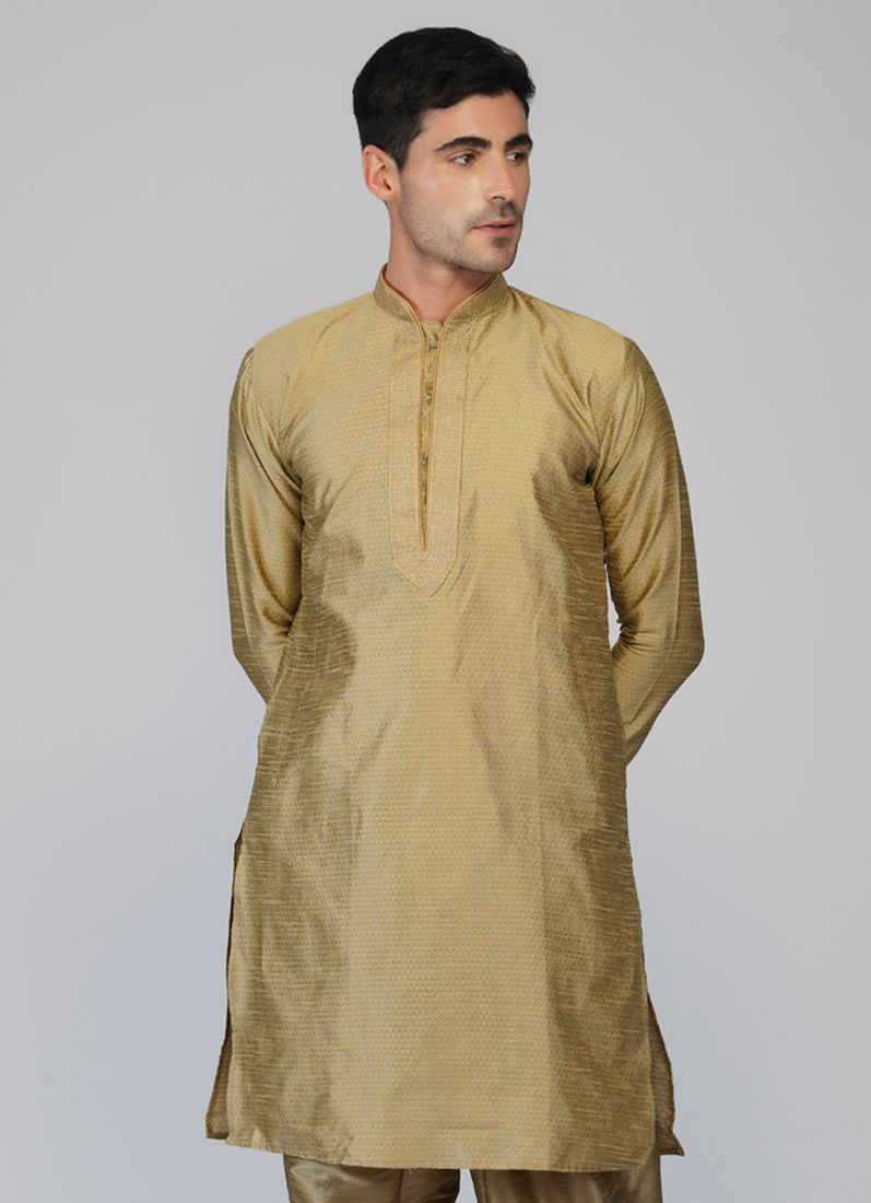 Buy Beige Brocade Kurta Salwar Set