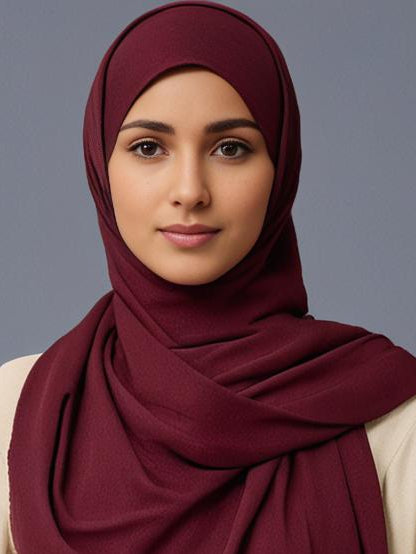 Maroon Cotton Soft scarf