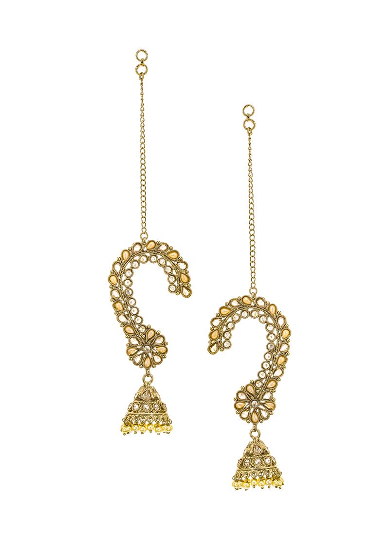 Buy Antique Gold Ear Cuff Sahara Earrings-Gold-STD