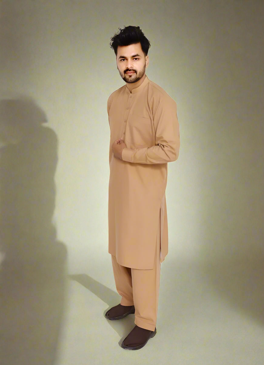 Buy Fawn Mens Kurta & Salwar
