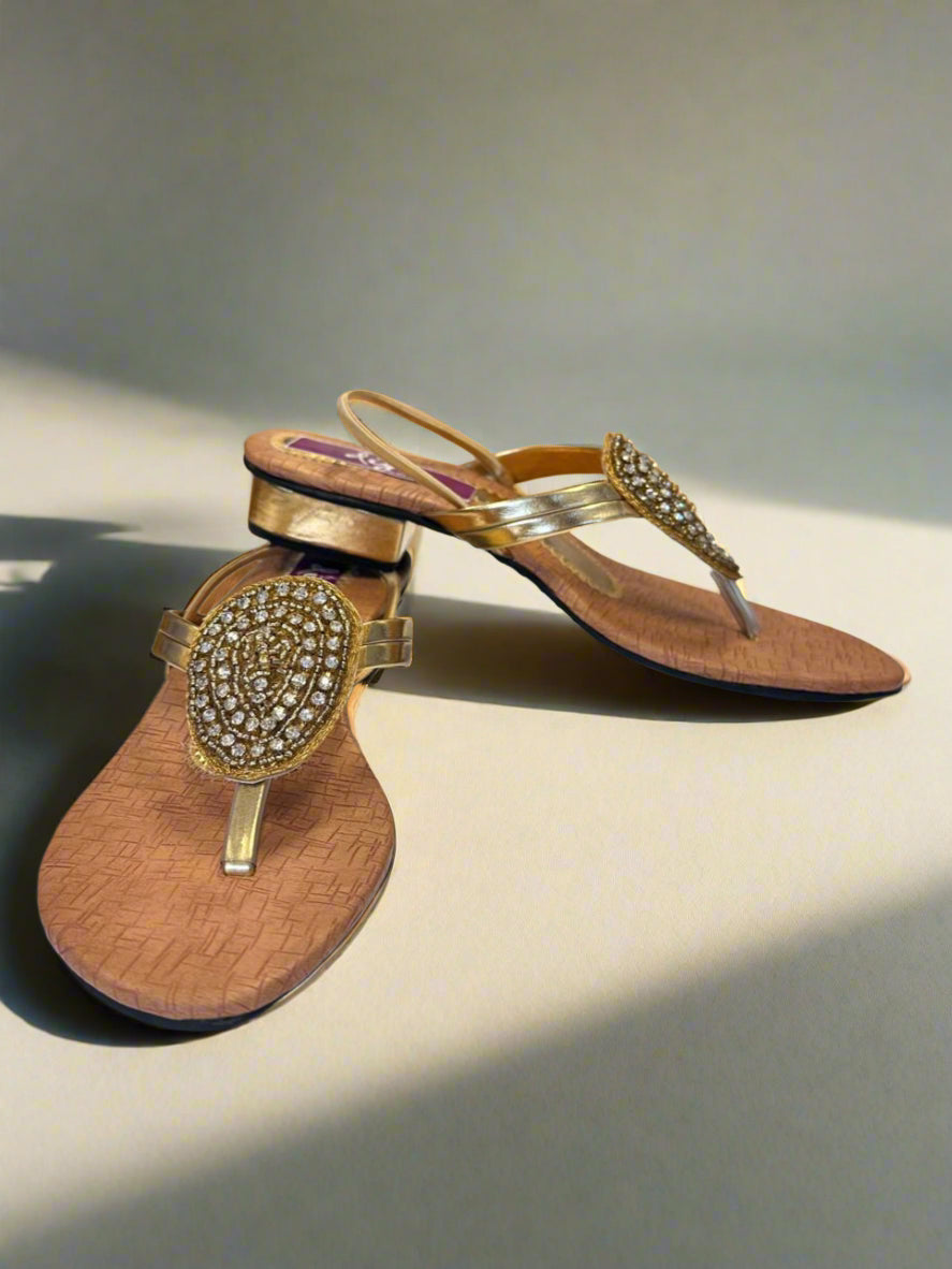 Gold Girls Sandals