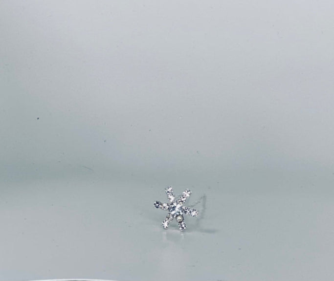 Diamante Star Bun Pins Silver