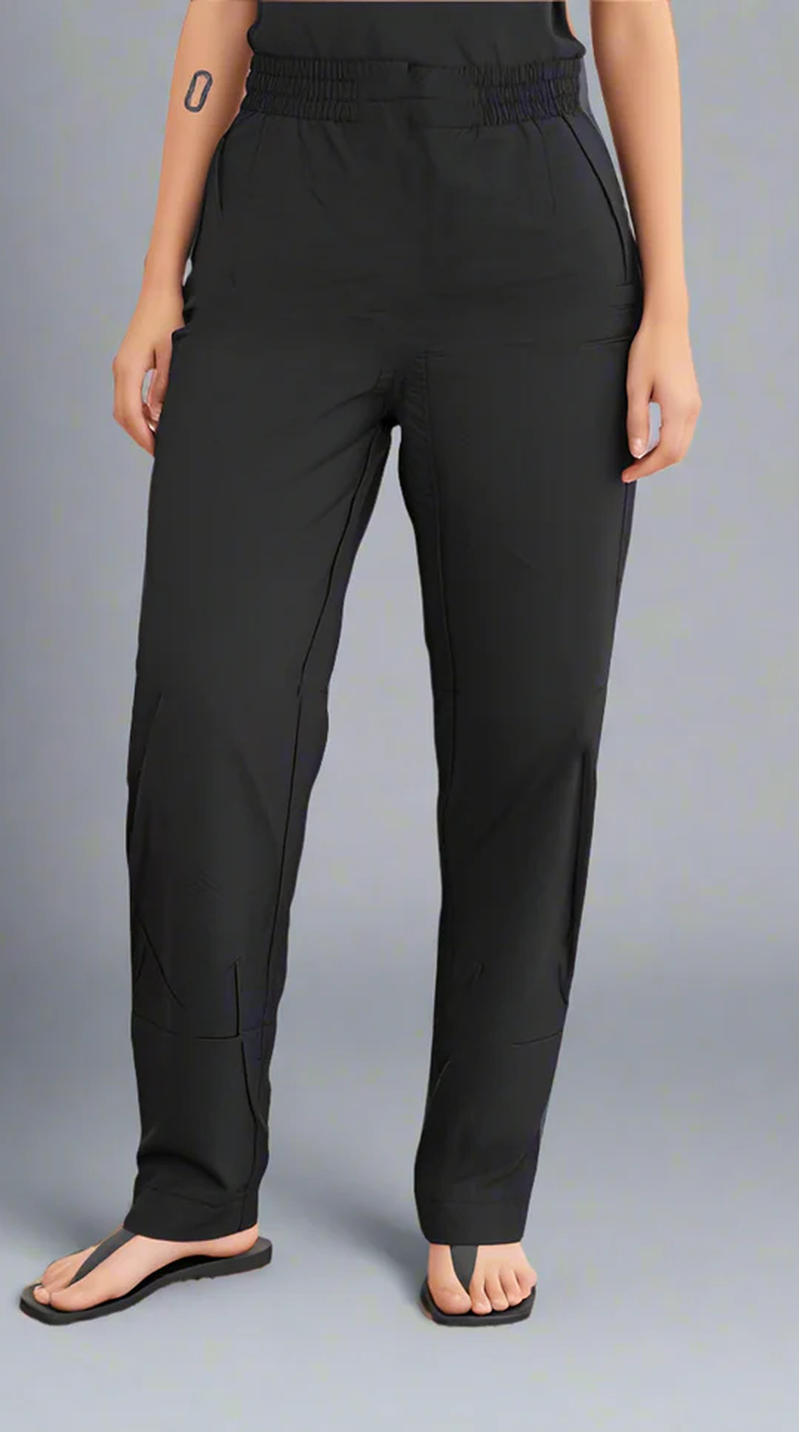 Black Cotton Trousers