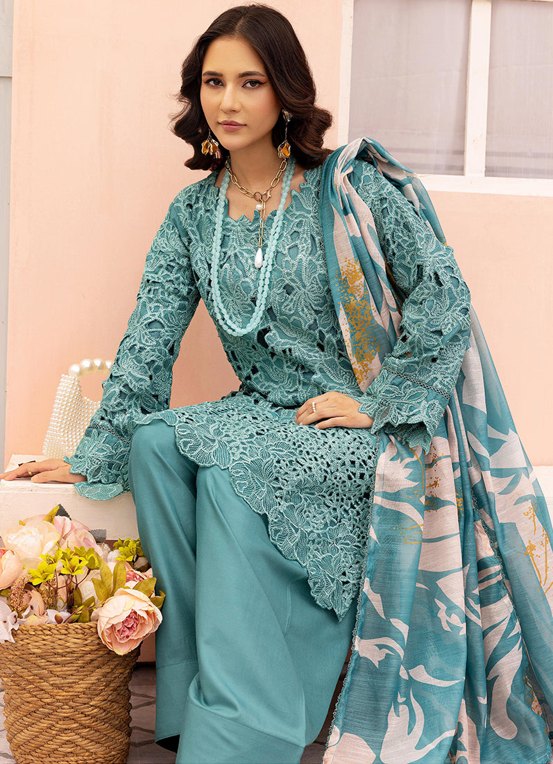 Jade Cutwork Suit Set