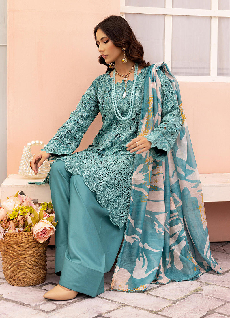 Jade Cutwork Suit Set