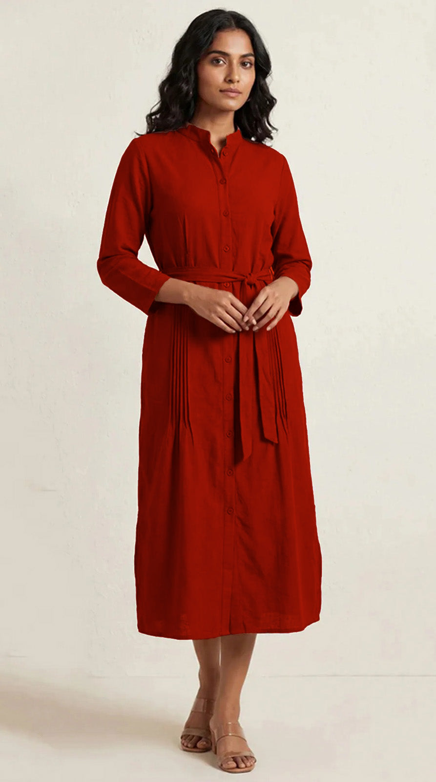 Ruby Pintuck Pleat Dress