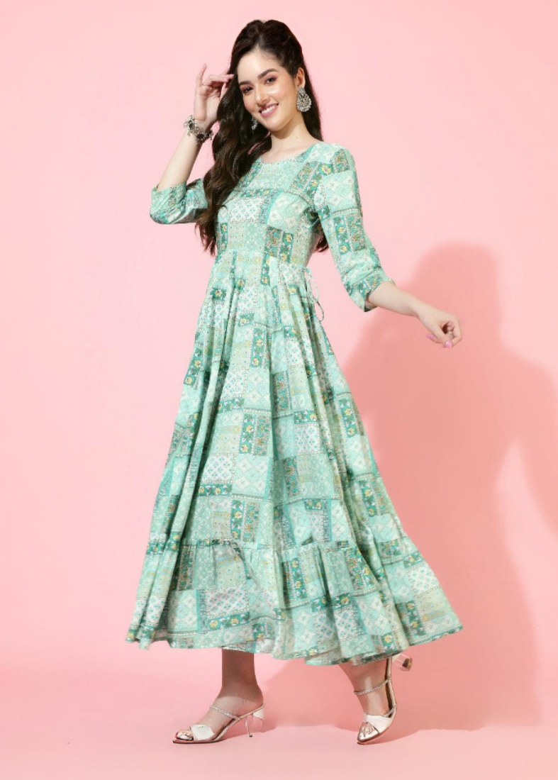Mint Green Cotton Dress