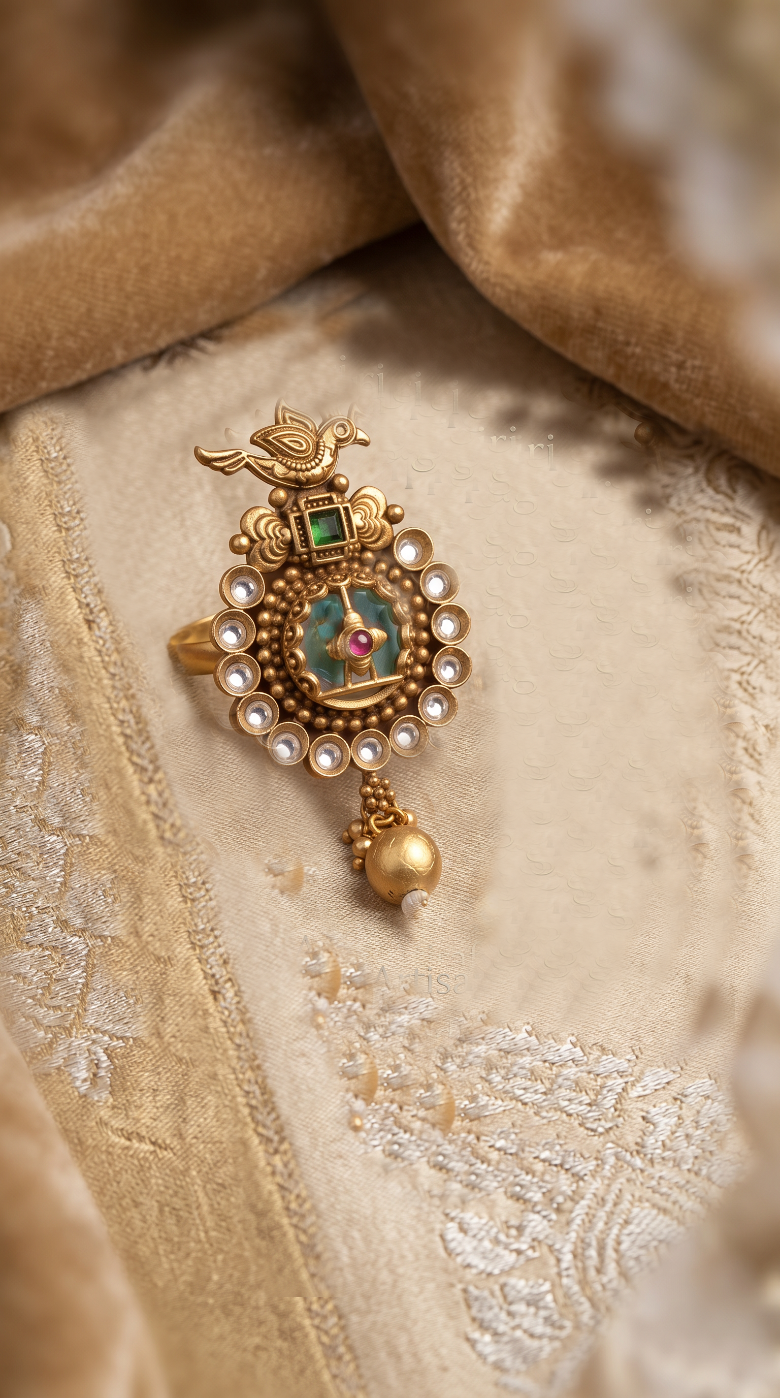 Trending Kashmiri Light Jade Ring