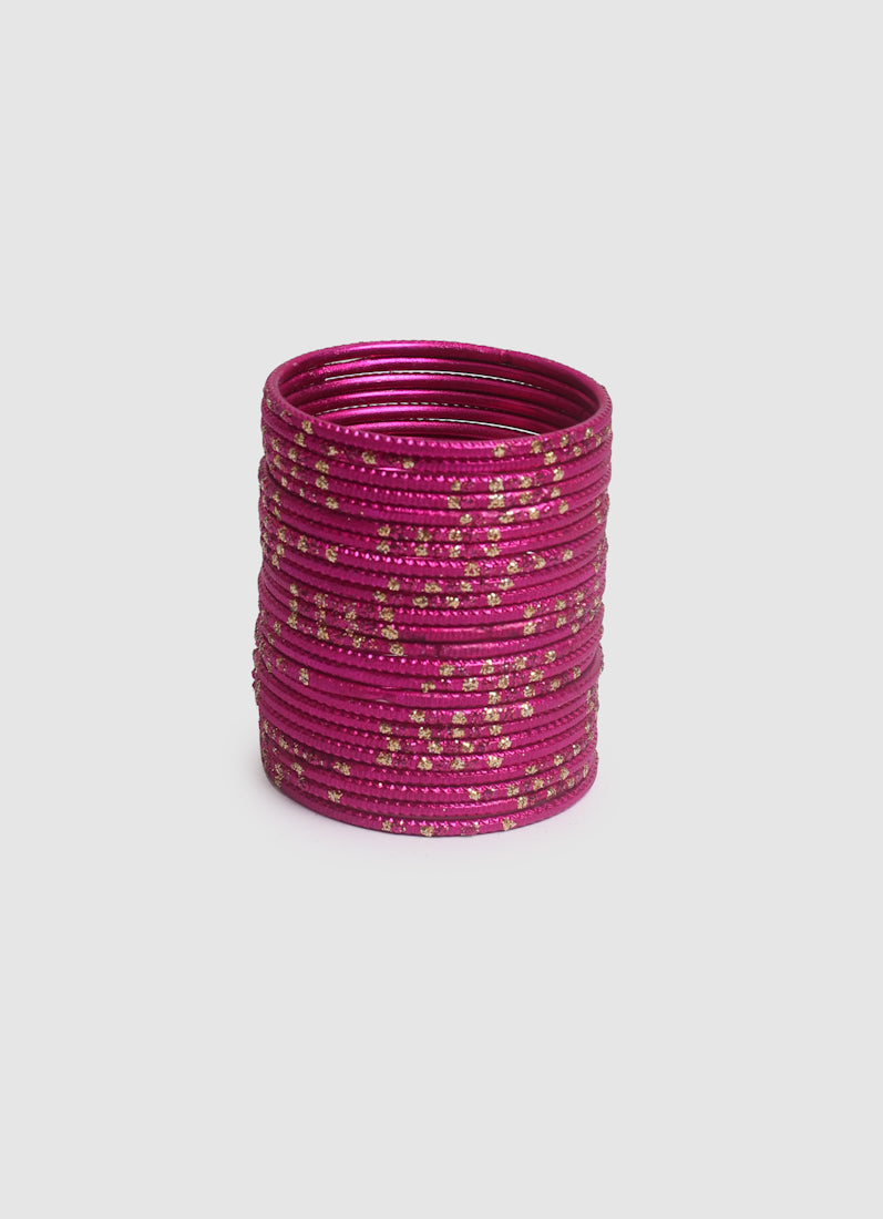 Girls Rani Pink Dot Bangles