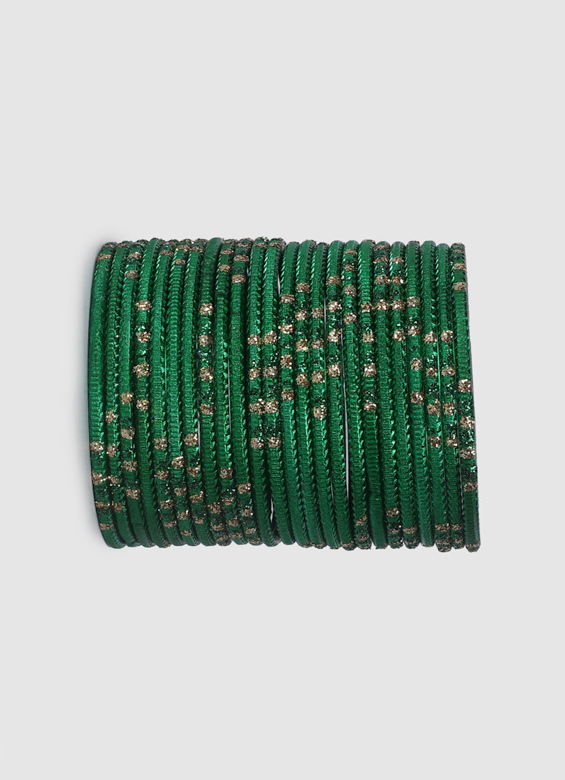 Girls Green Dot Bangles