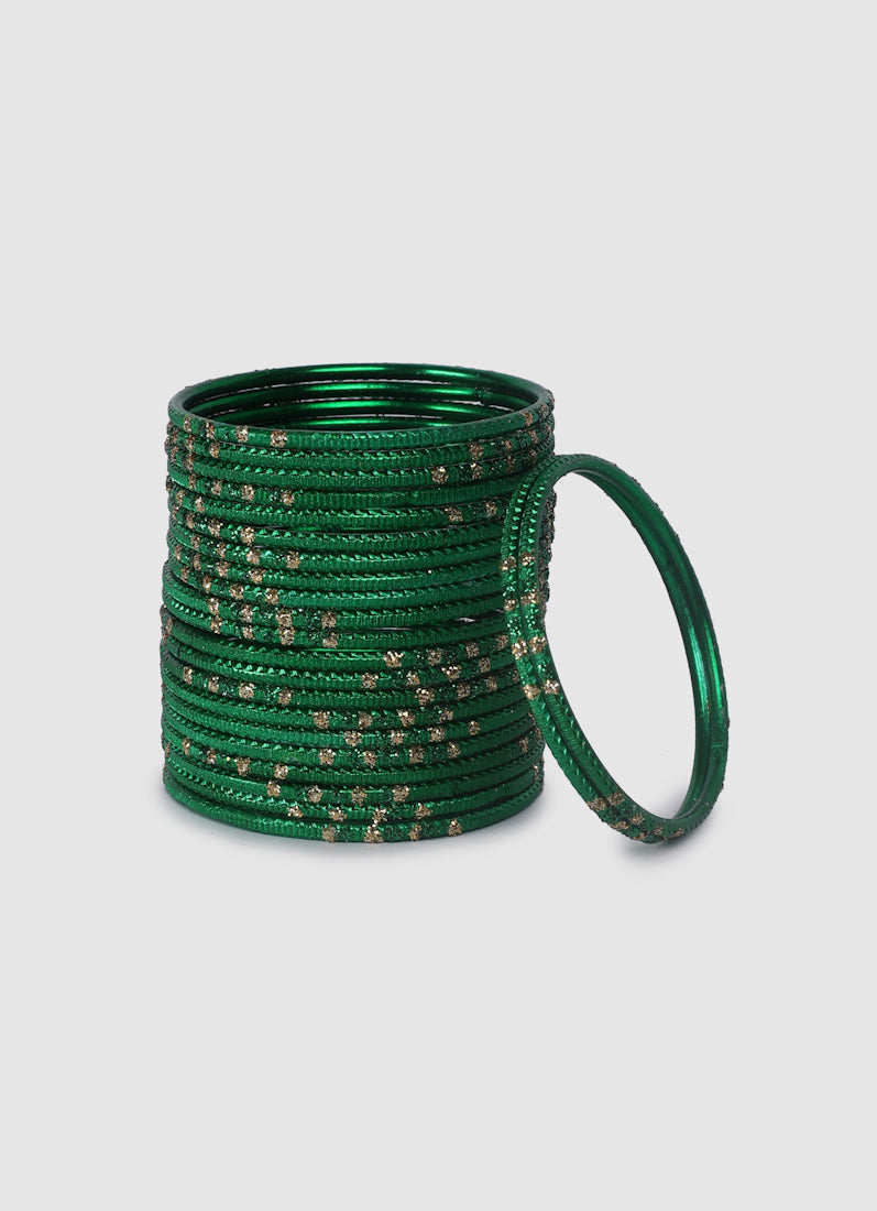 Girls Green Dot Bangles