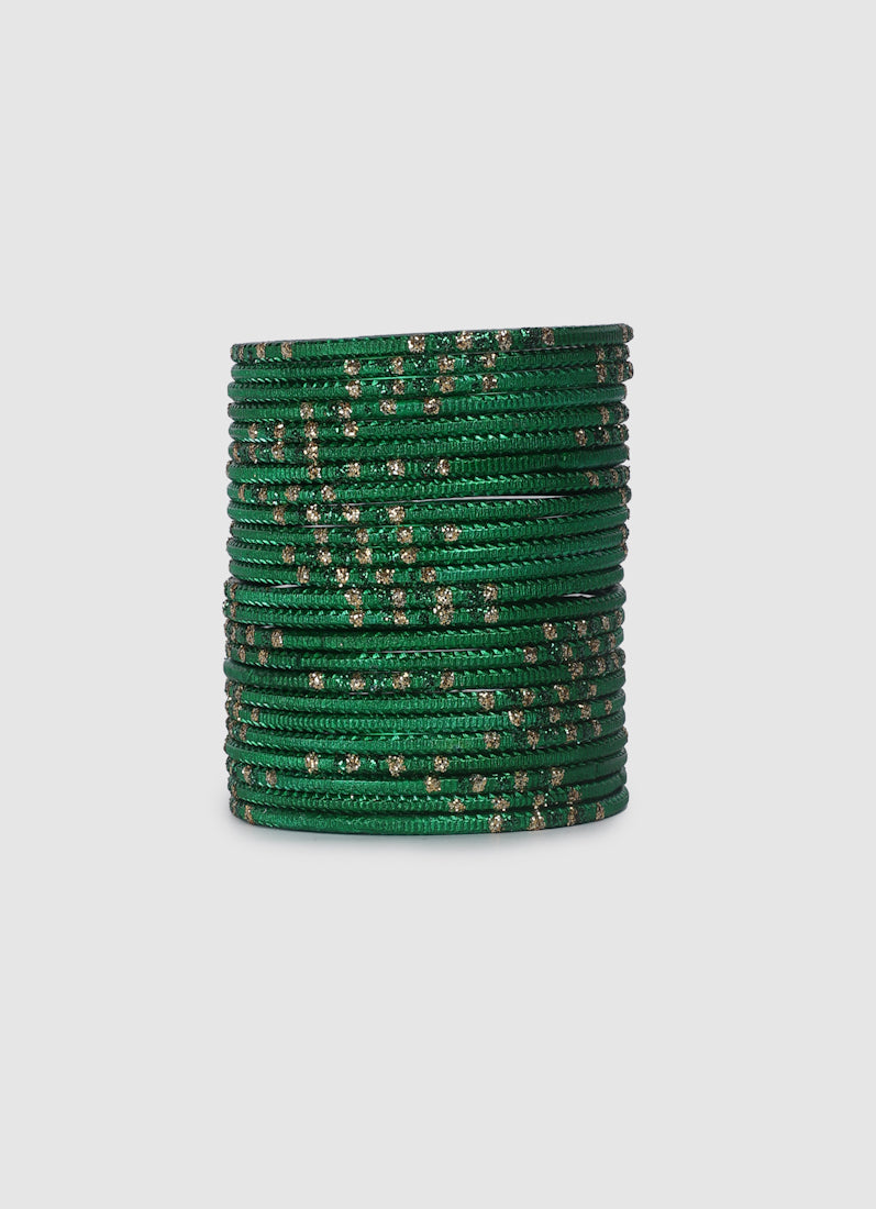Girls Green Dot Bangles
