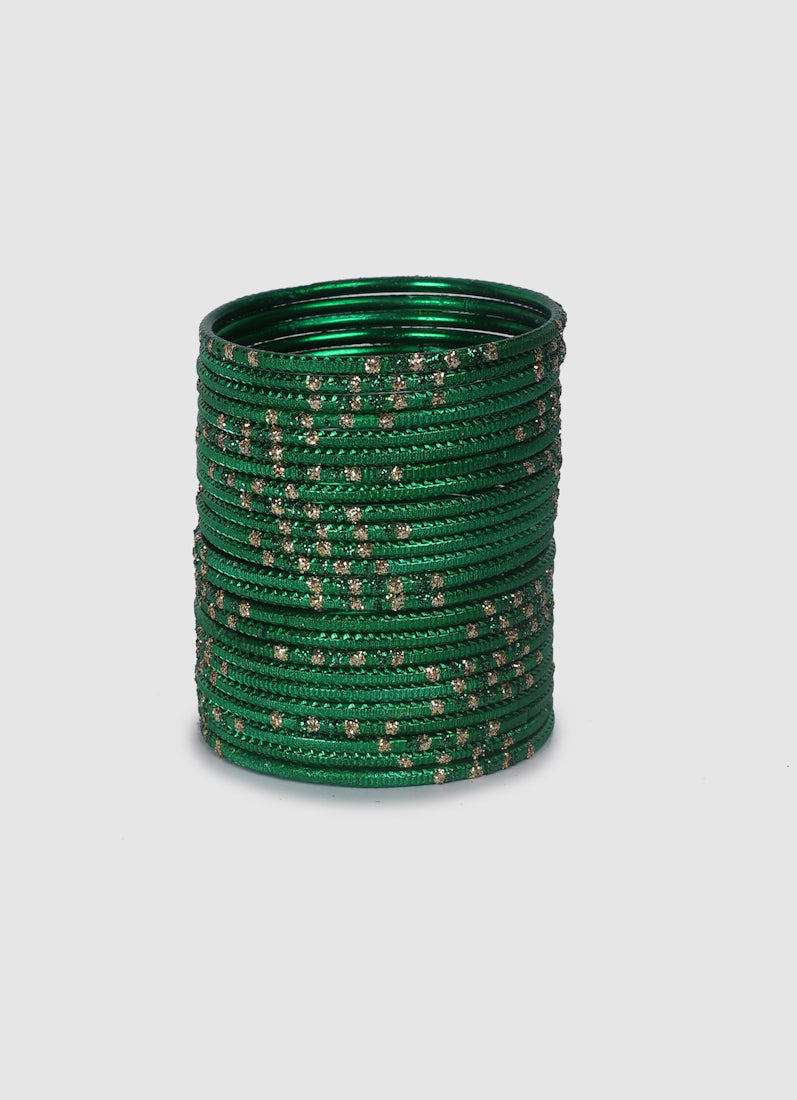 Girls Green Dot Bangles