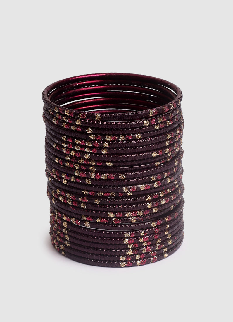 Girls Wine Dot Bangles