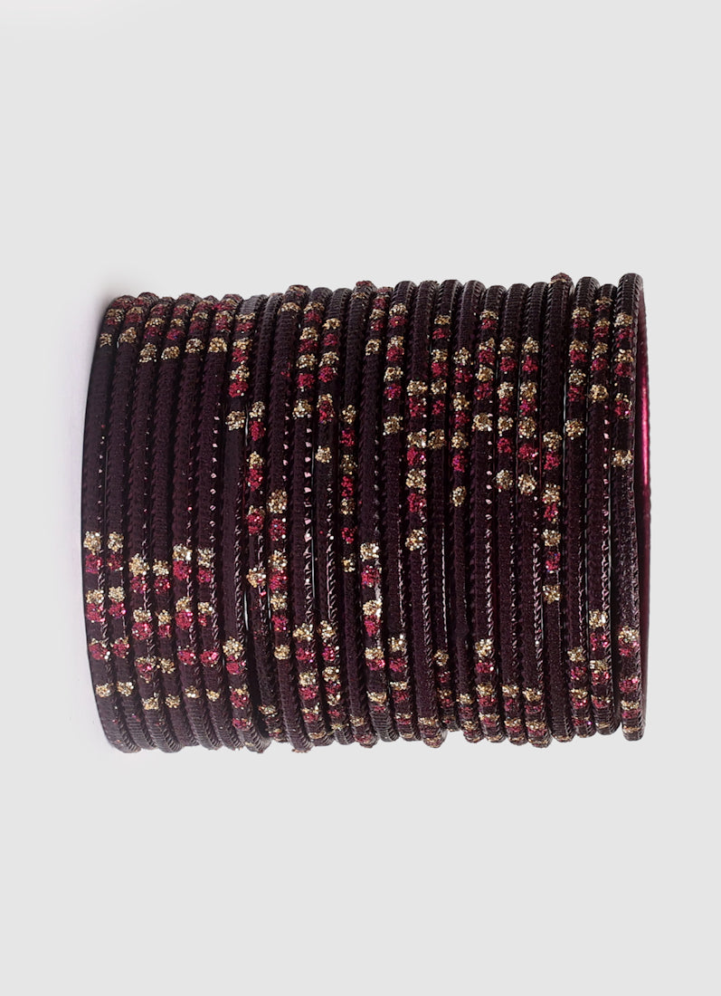 Girls Wine Dot Bangles