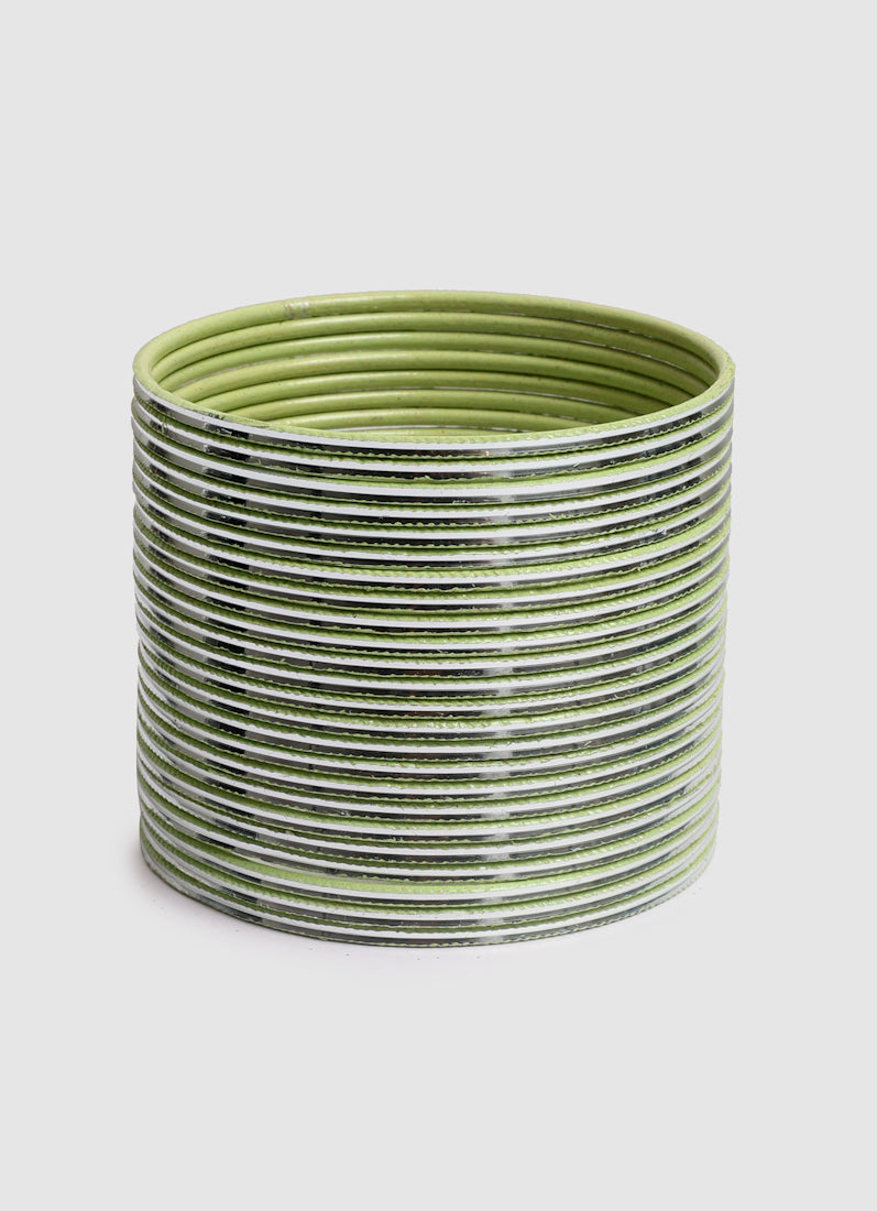 Mint Green Shining Bangles – 24 Piece Stackable Set