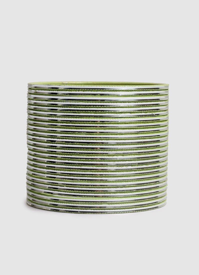 Light Green Shining Bangle Set – Elegant Stackable Bangles for Women