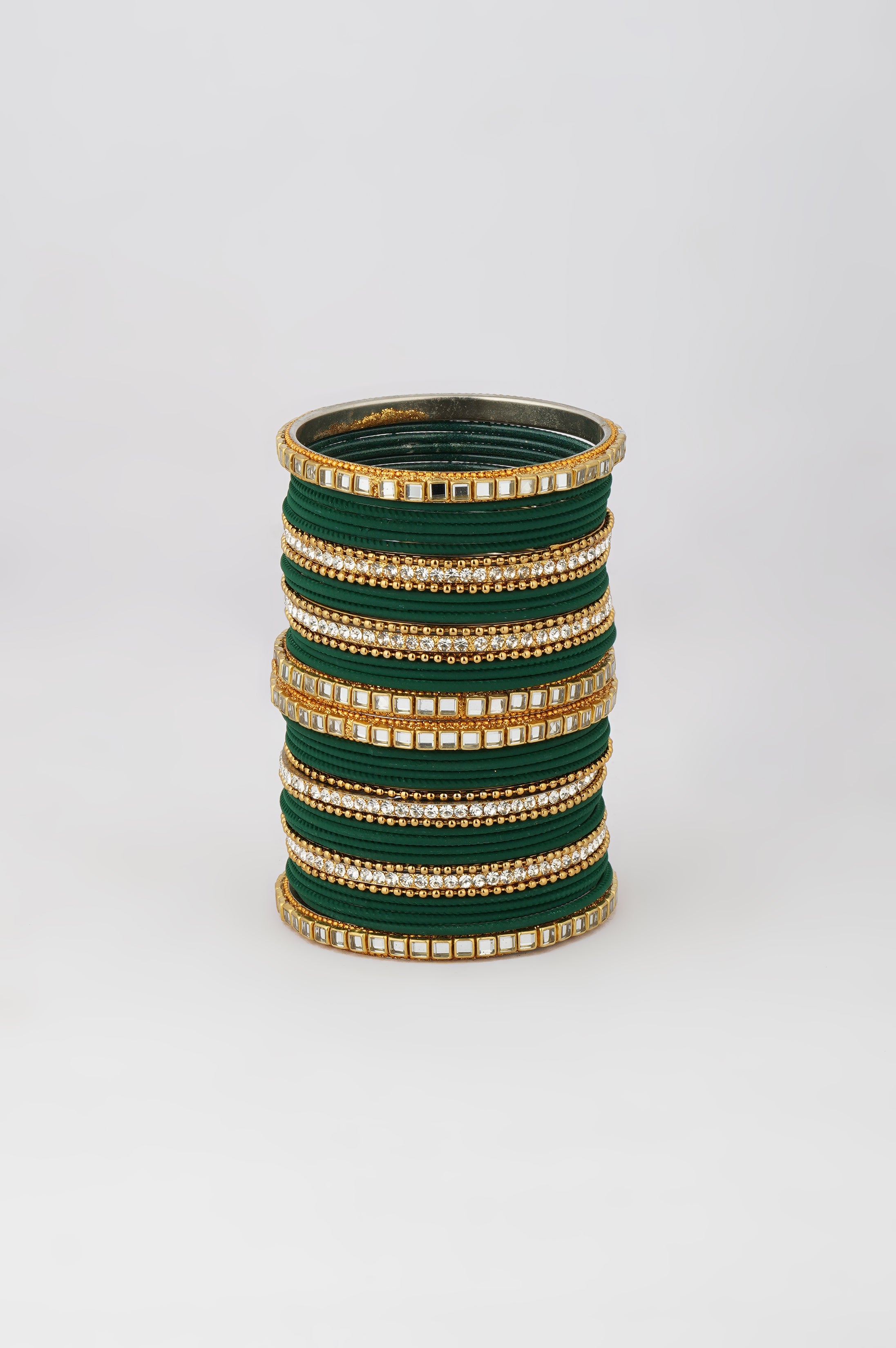 Double Bangle Set In Green