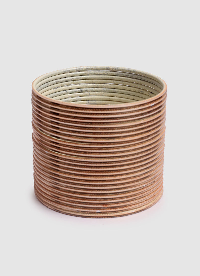 Antique Gold Shiny Finish Bangle Set