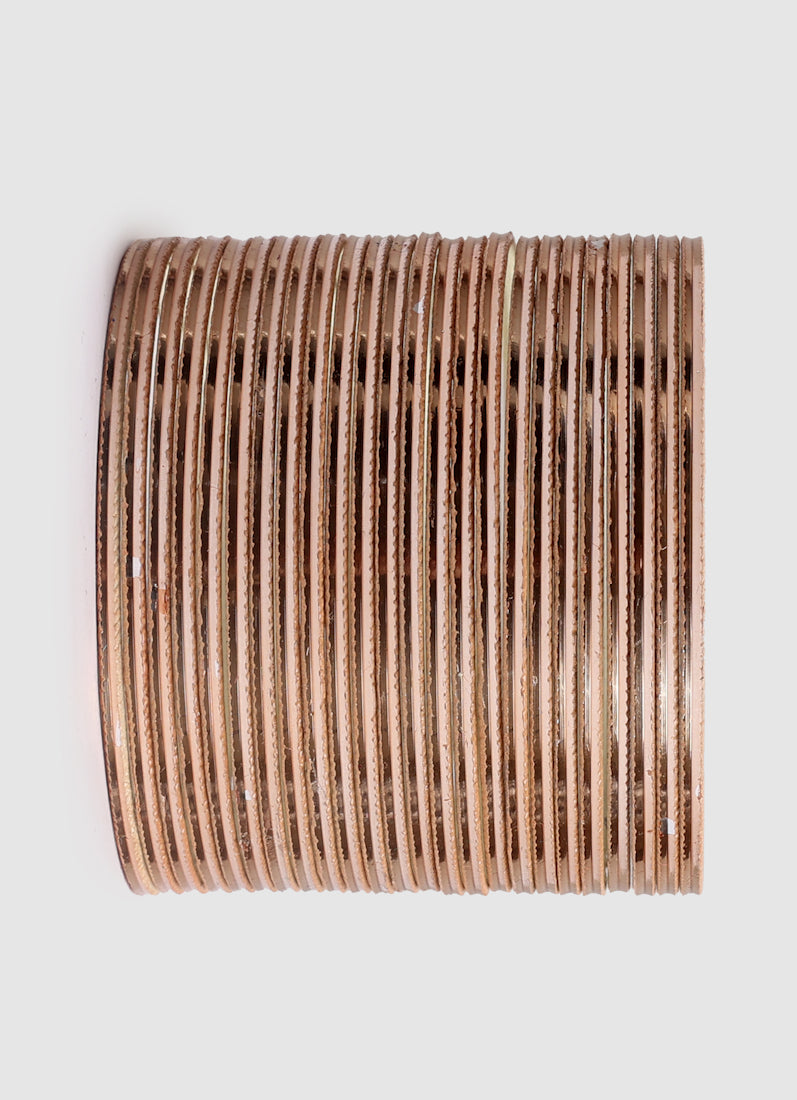 Lightweight gold stackable bangles for women