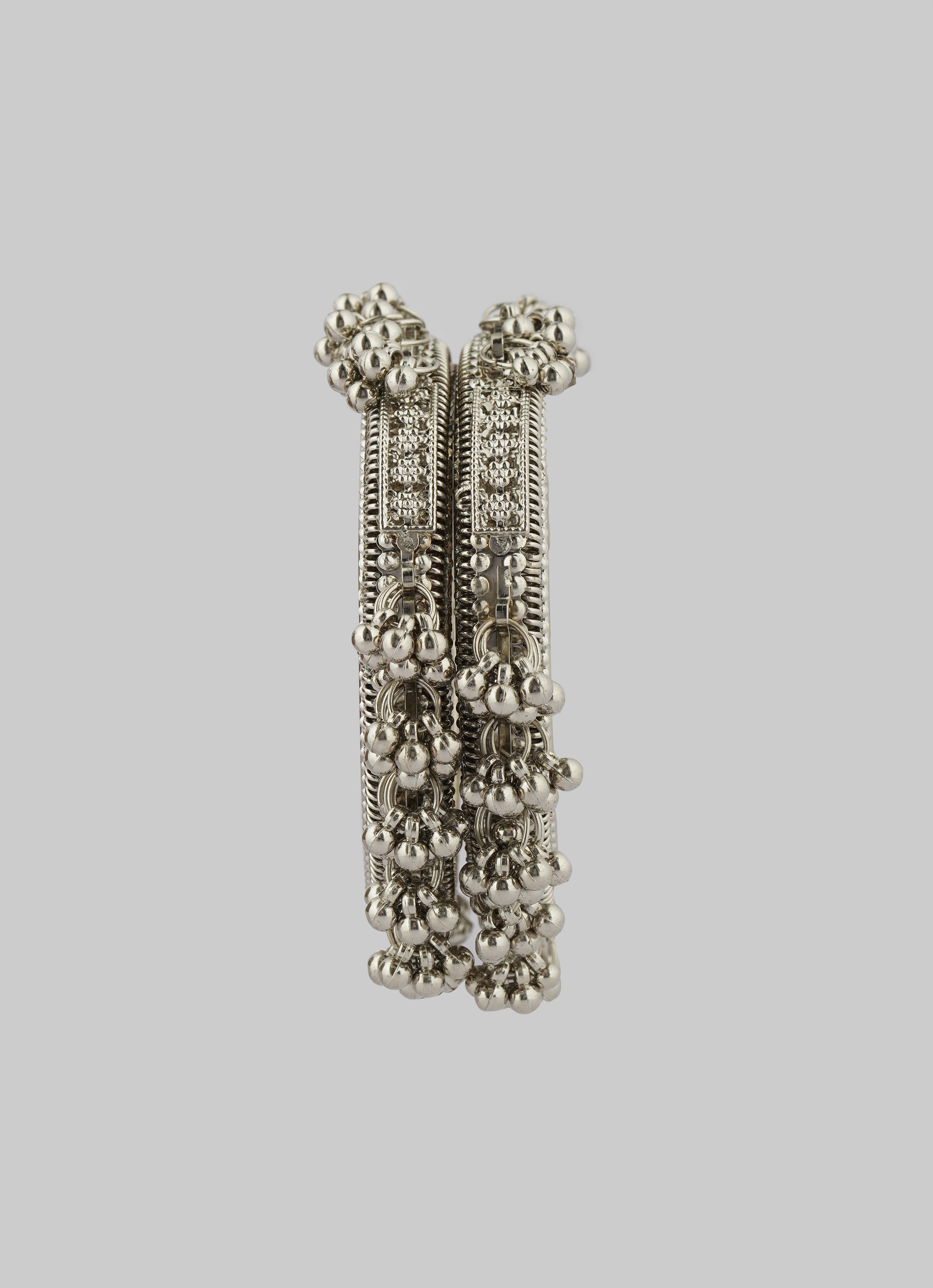 Silver Oxidised Gunguru Kara Set