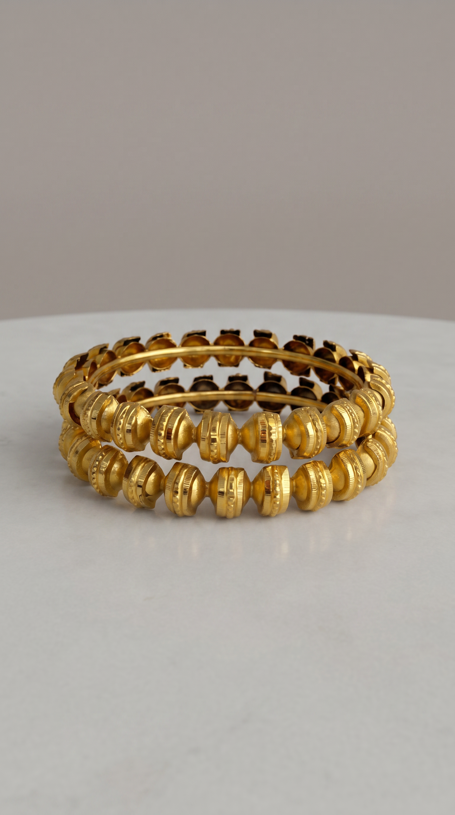 Antique Gold pari kara half bead