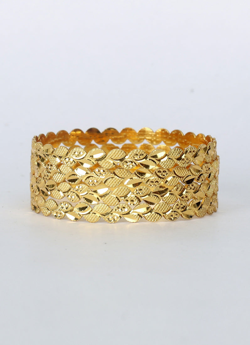 Traditional Gold plated bangle kara Set