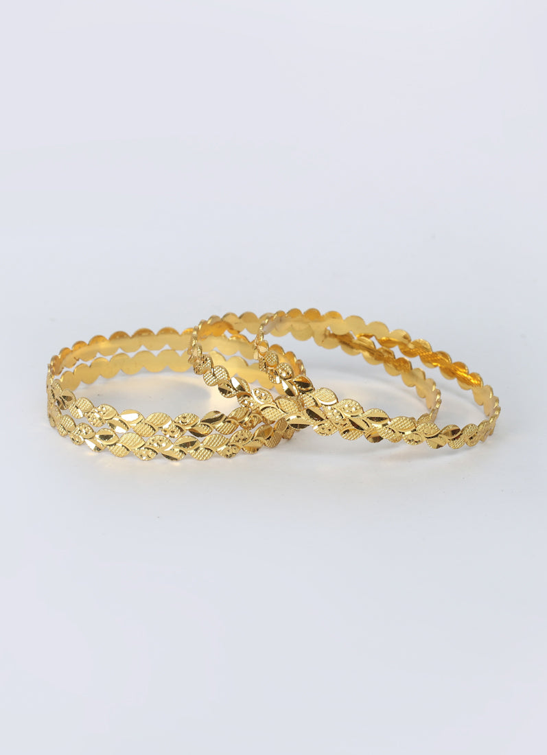 Traditional Gold plated bangle kara Set