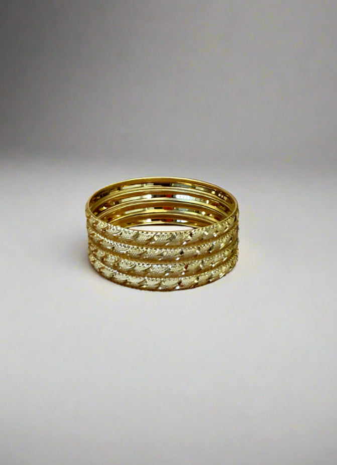 Gold Plated bangle Set