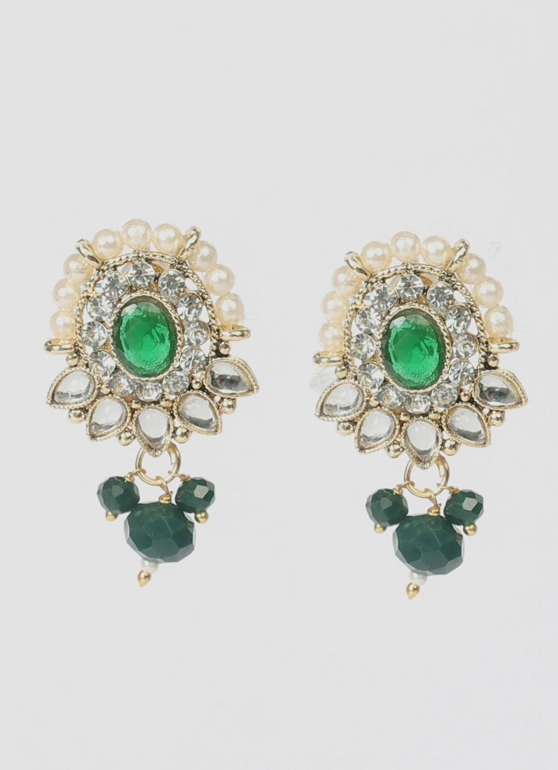 Green Crystal Chocker set