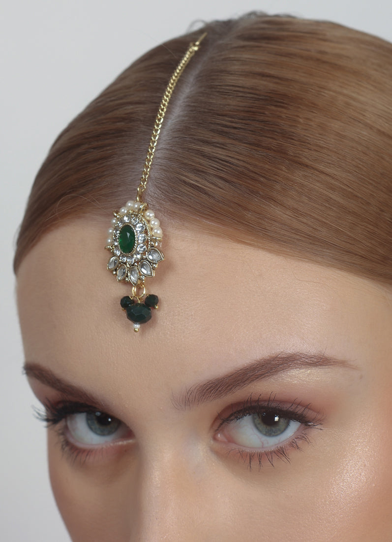 Green Crystal Chocker set
