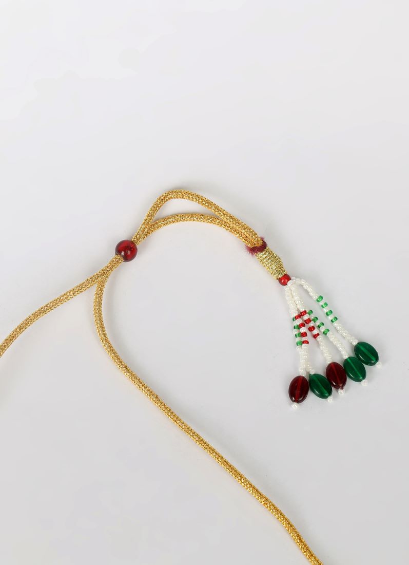 Maroon Crystal Chocker Set