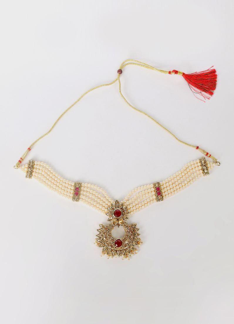 Pearl & Earring Chocker Set