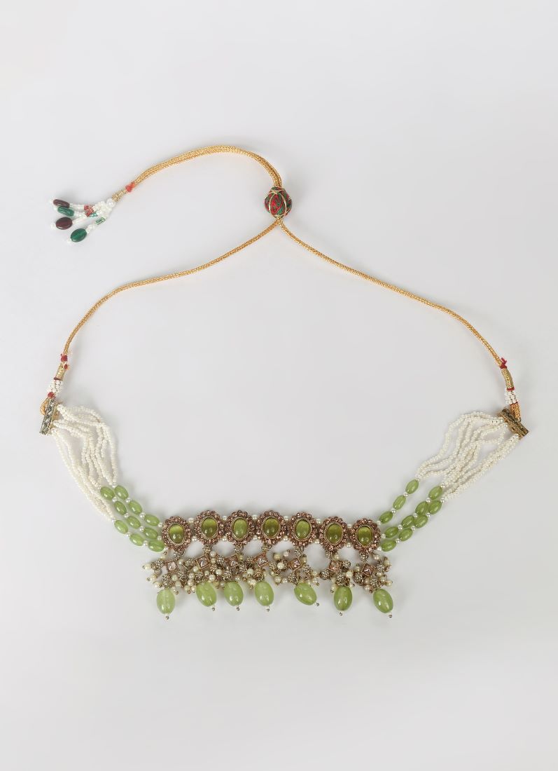 Mendhi Green Choker Set