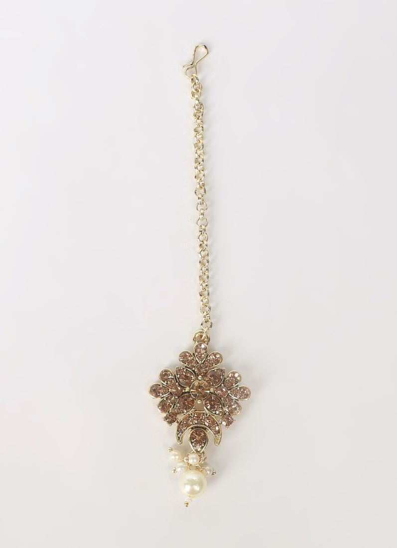 Pearl Antique Gold Choker Set