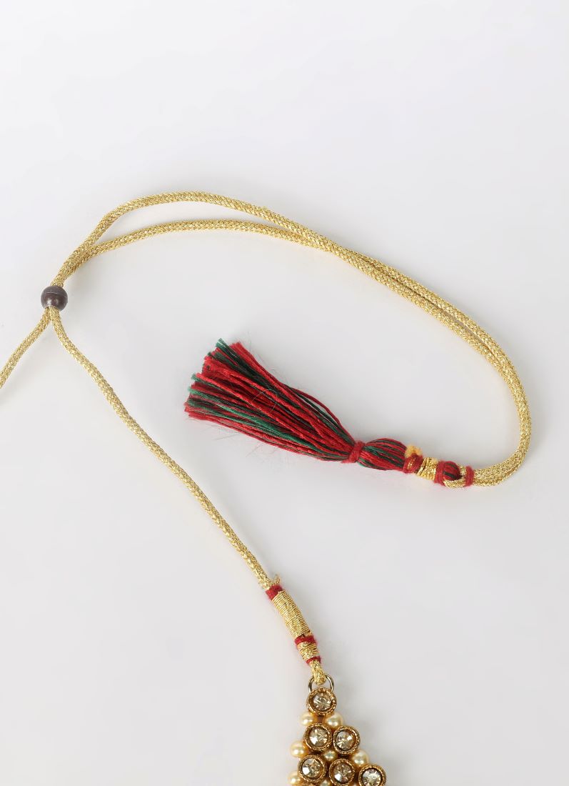 Yellow Pearl Heavy Necklace Set