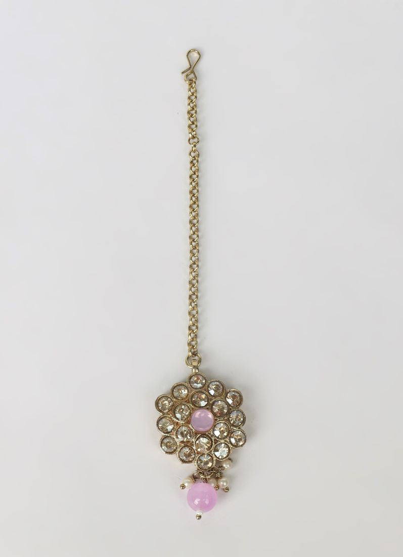 Purple Pearl Heavy Necklace Set