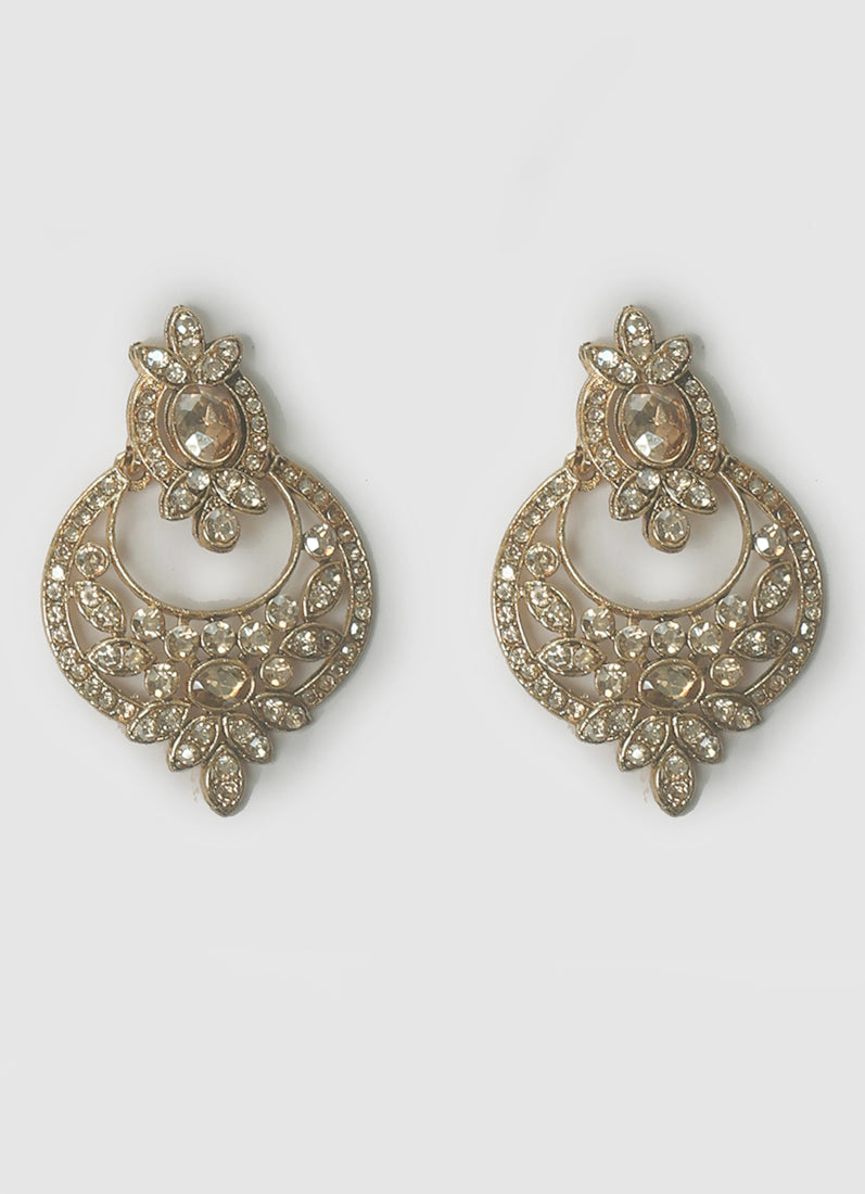 Womens Gold Stonework Jewellery Set