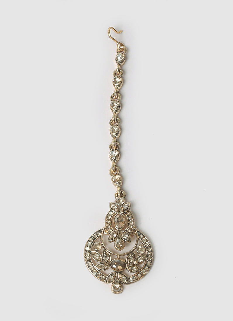 Womens Gold Stonework Jewellery Set