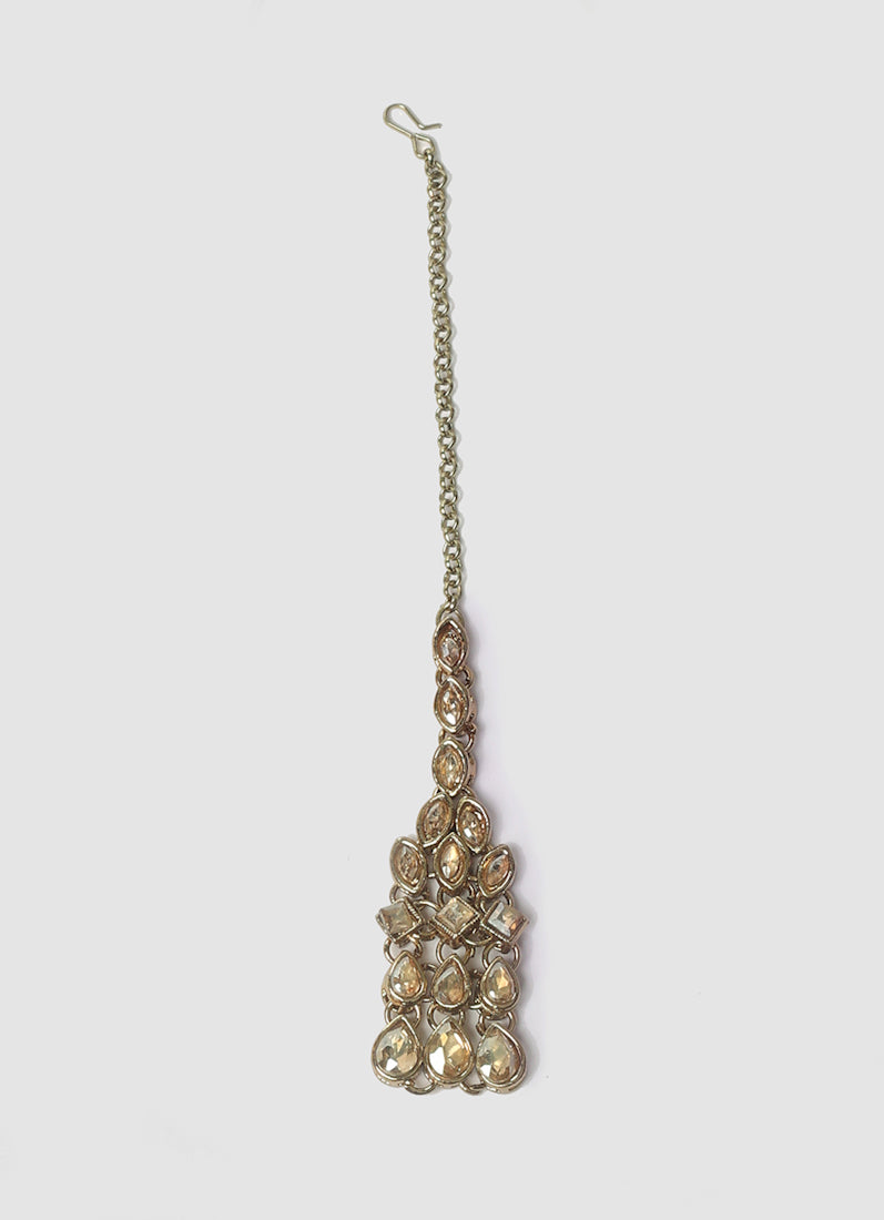 Beautiful Gold Diamanté Necklace Set