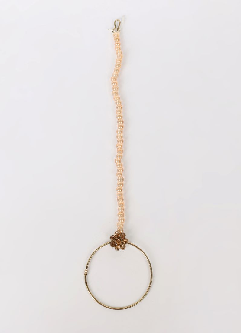 Gold Crystal Stone Bead Necklace Set