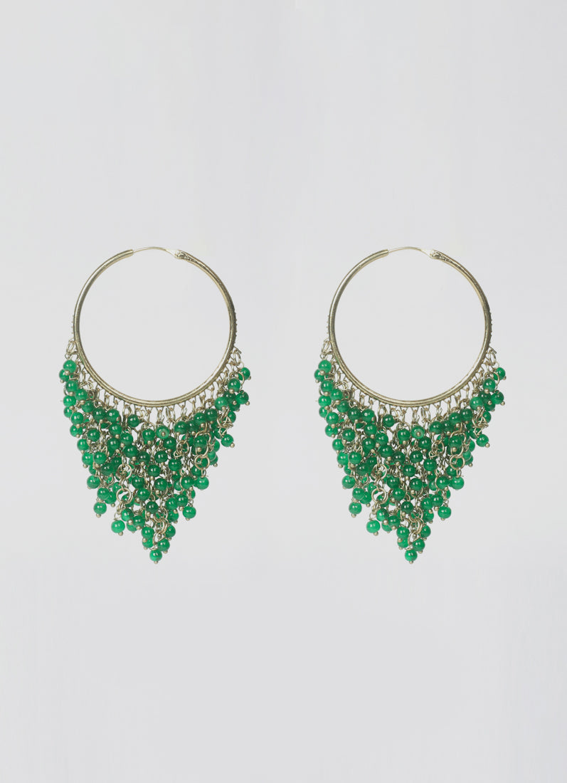 Dark Green Crsytal Beads Bali