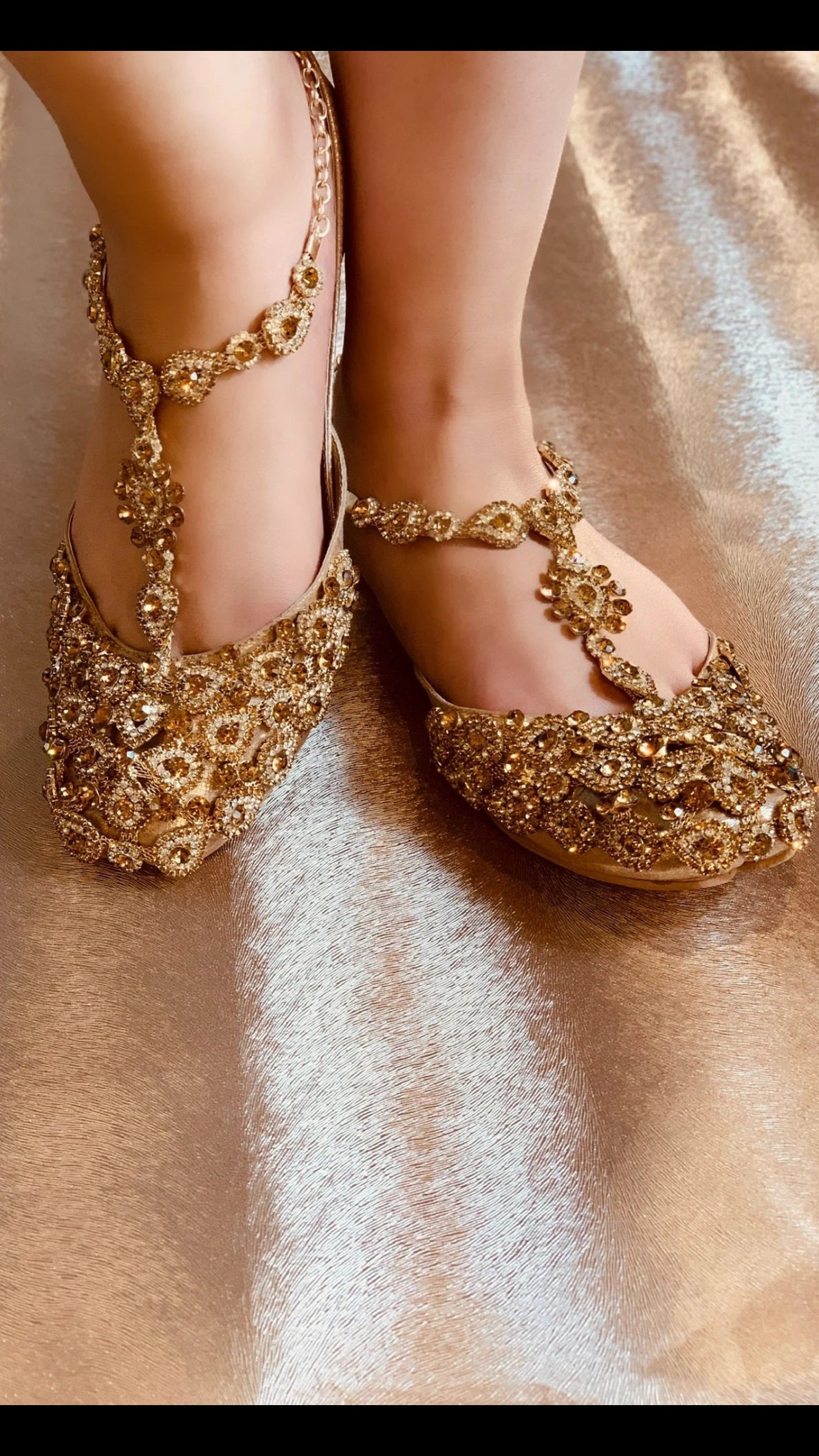 Heavy Diamonte Kusa Jutti Ladies
