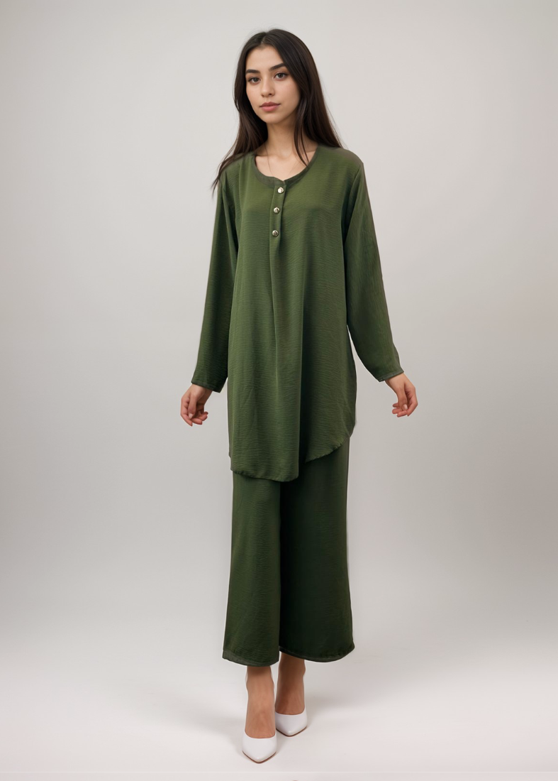 Green Cotton Co-ord Set