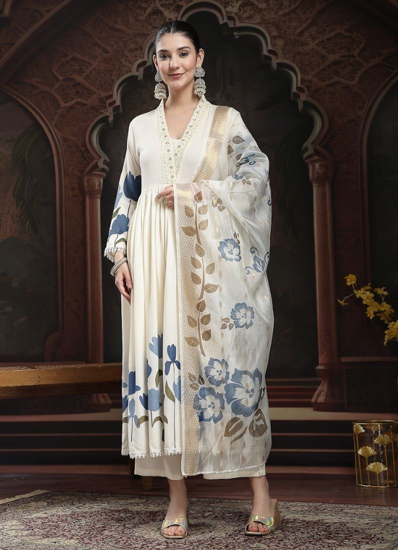 Off White Naira Cut Suit Set