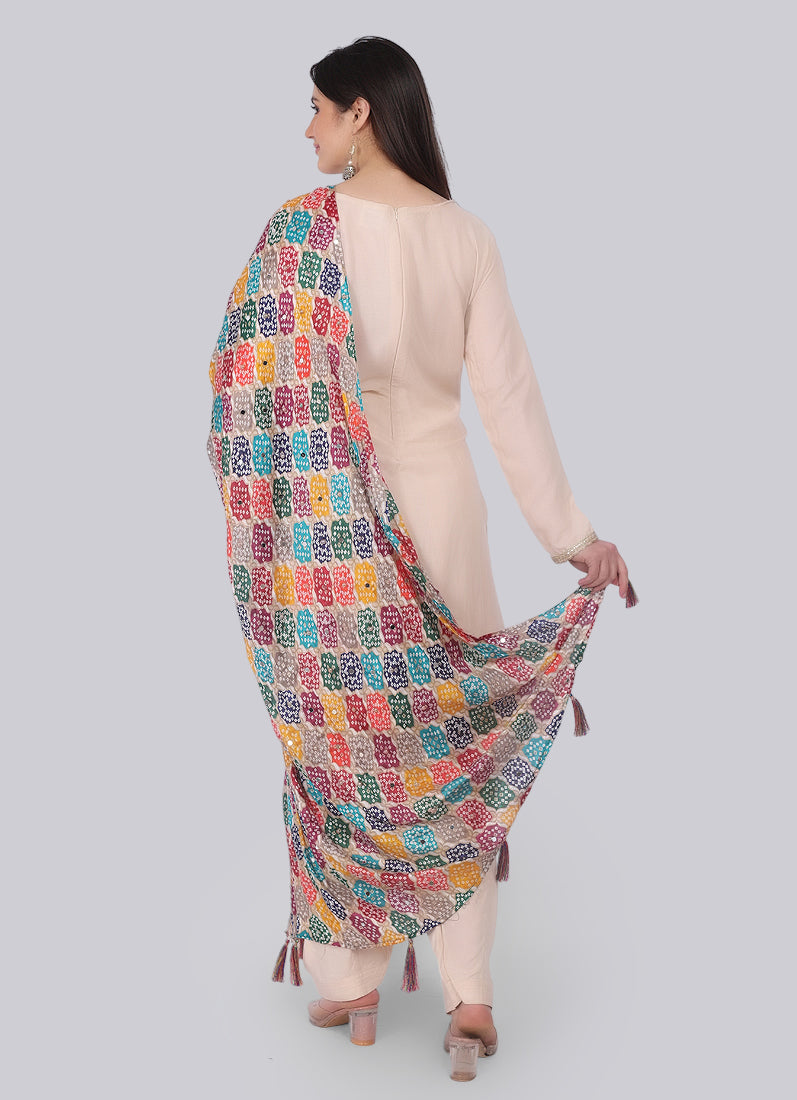 Ivory Rayon Shift Suit Set